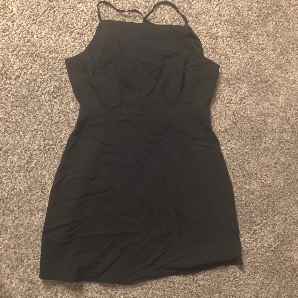 Black Razor Back Spaghetti Strap Dress Forever 21